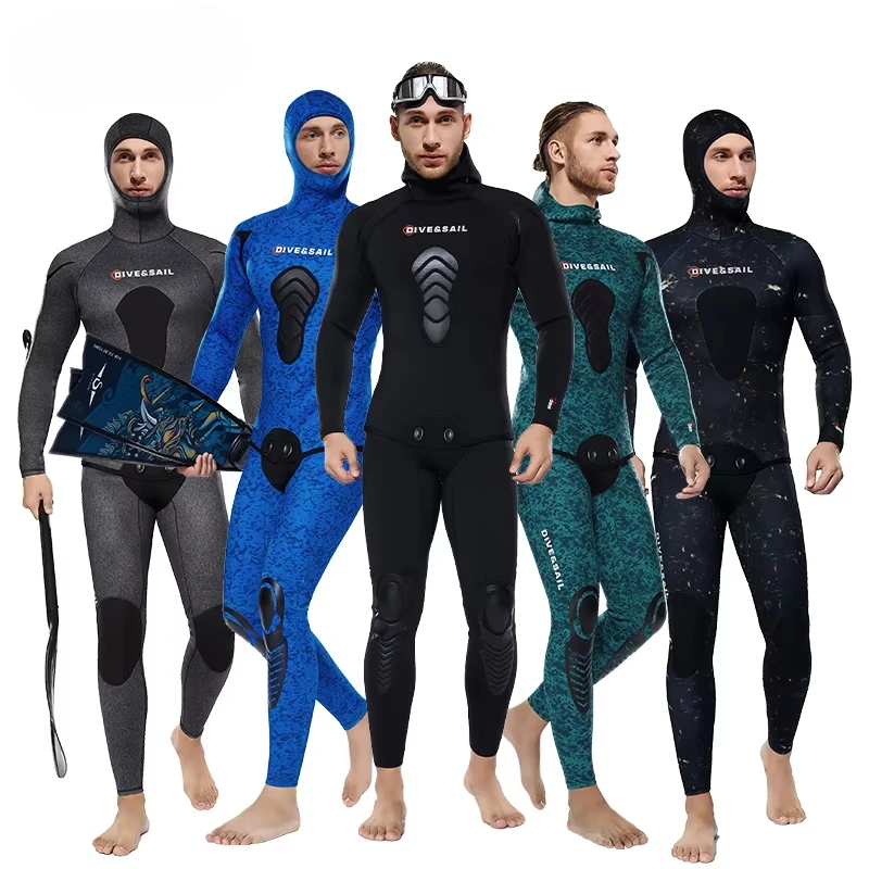 Wetsuit Men - Wetsuit Neoprene 5mm Dua Bagian Open