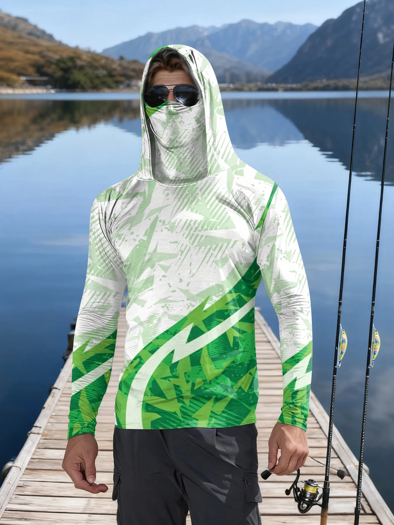 Kemeja Pancing Pria dengan Tud - Rash Guard ulasan dan harga