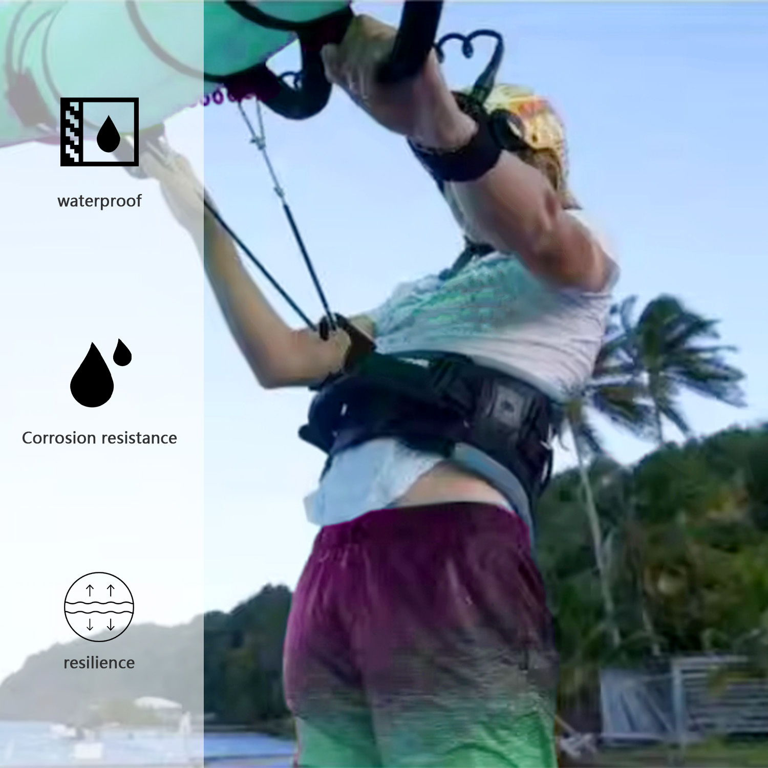 Tali Pengikat Papan Selancar G - Surfboard Leash ulasan dan harga